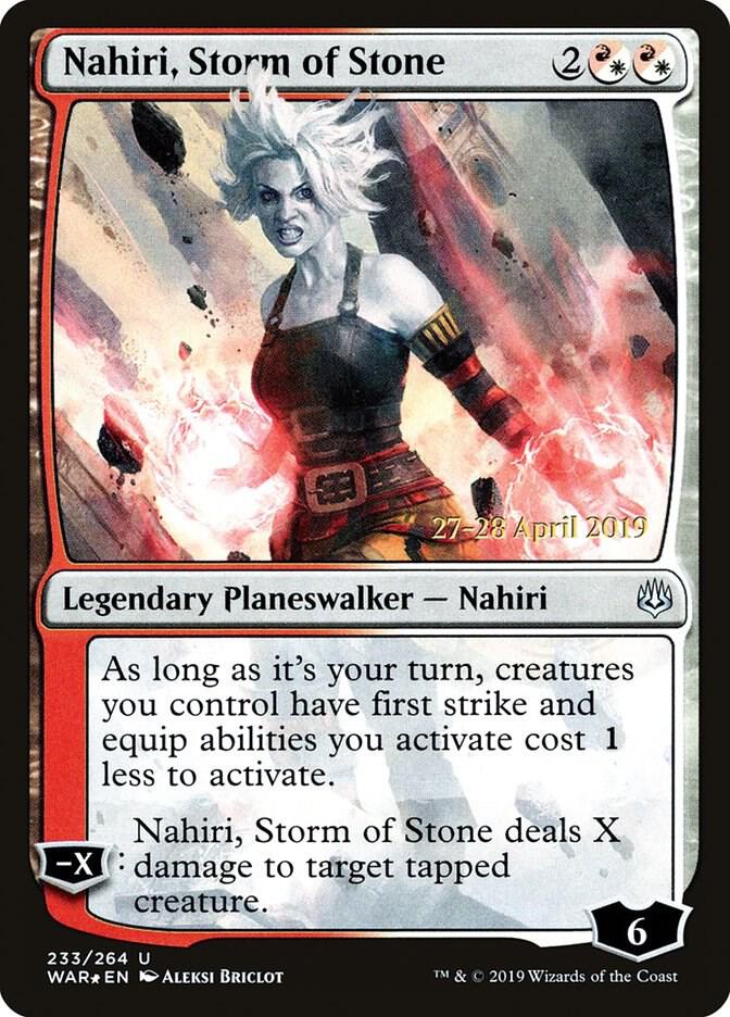 Nahiri, Storm of Stone [Prerelease Cards] 233