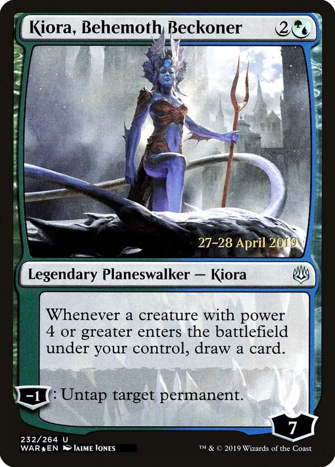 Kiora, Behemoth Beckoner [Prerelease Cards] 232