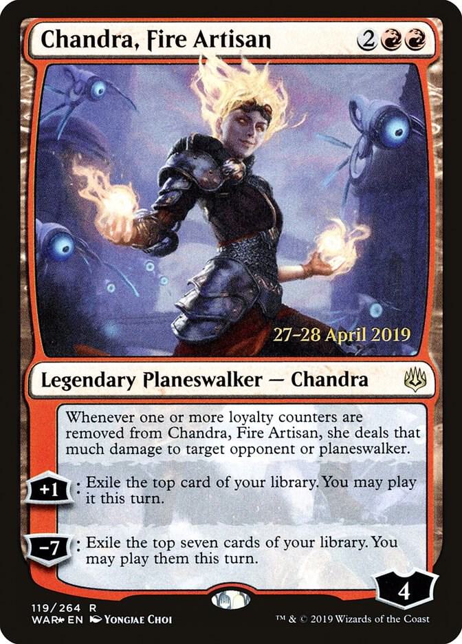 Chandra, Fire Artisan [Prerelease Cards] 119