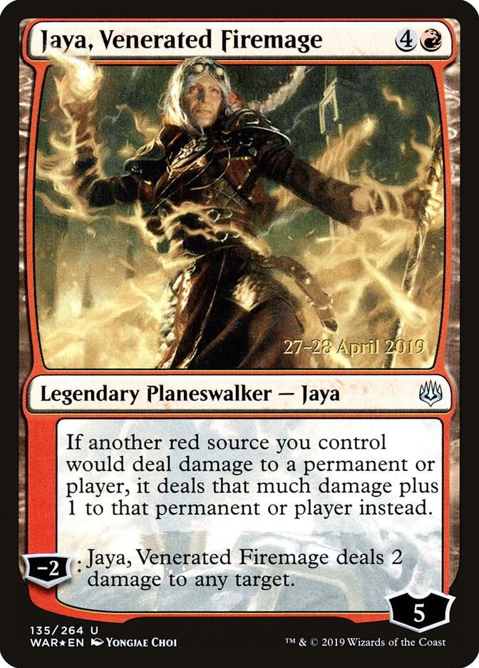 Jaya, Venerated Firemage [Prerelease Cards] 135