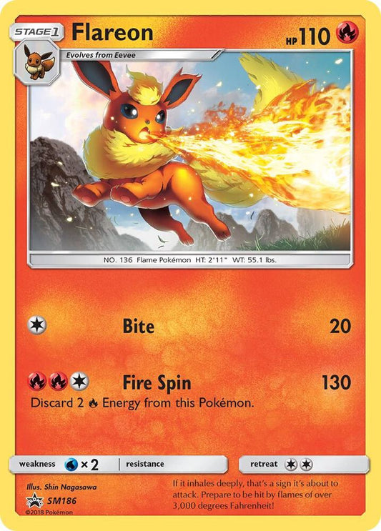 Flareon - SM186 (Let's Play, Eevee!) [SM Promos] SM186