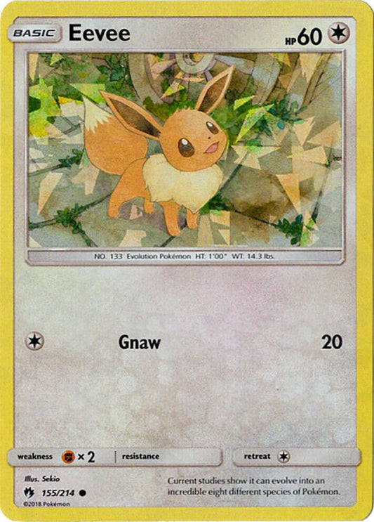 Eevee - 155/214 (Let's Play, Eevee!) (Cracked Ice Holo) [Deck Exclusives] 155/214