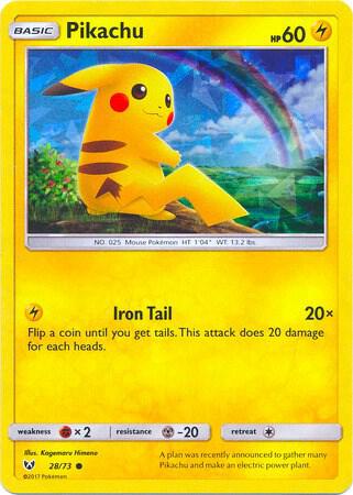 Pikachu - 28/73 (Cracked Ice Holo) [Deck Exclusives] 028/073