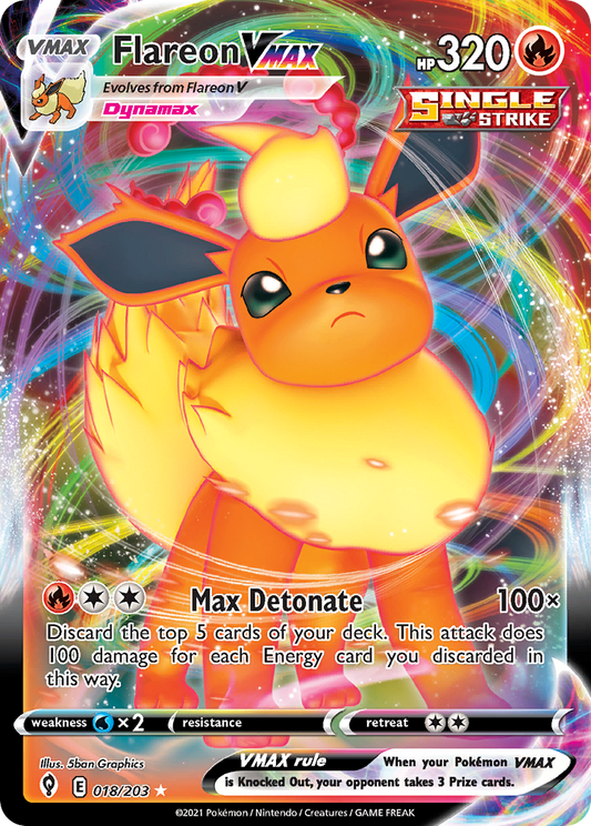 Flareon VMAX - 18/203 Evolving Skies