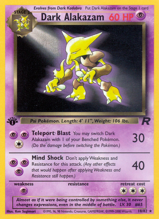 Dark Alakazam - 18/82 Team Rocket