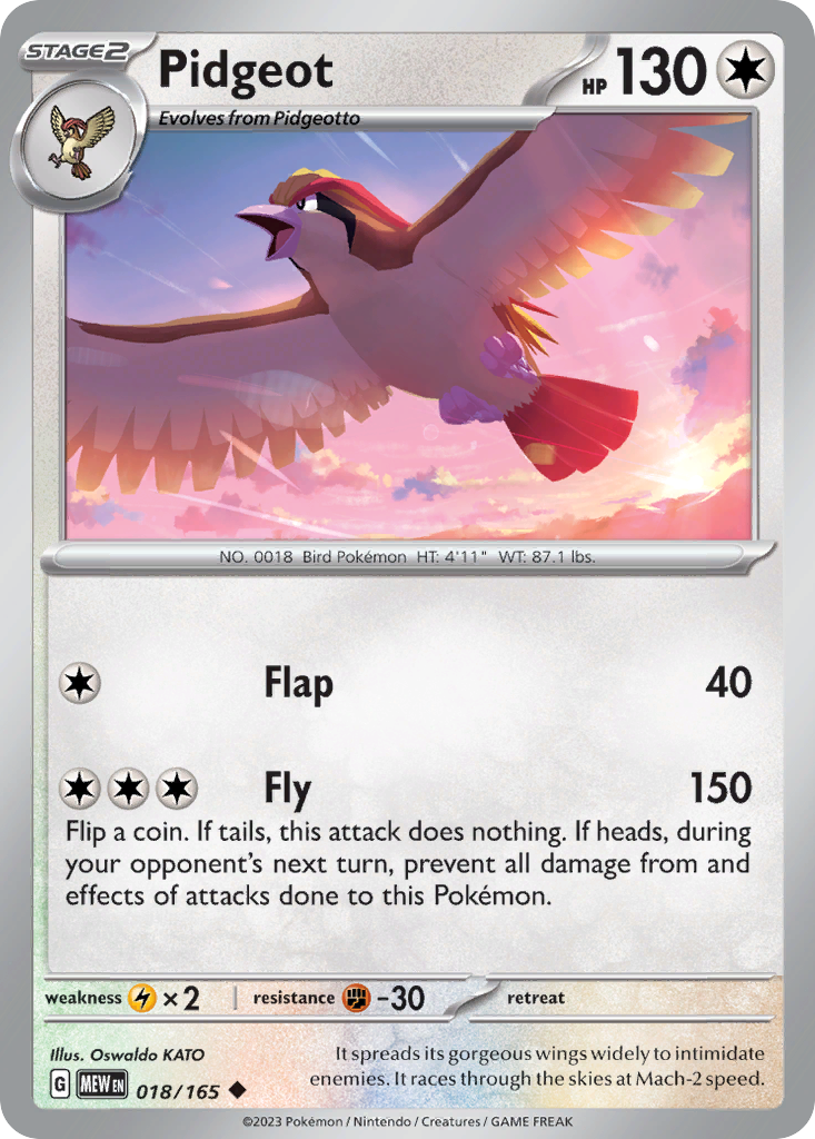 Pidgeot - 18/165 151