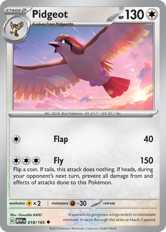 Pidgeot - 18/165 151