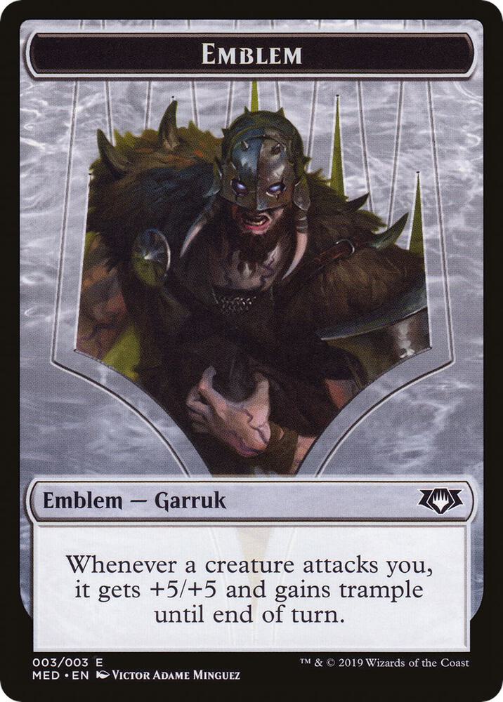 Emblem - Garruk, Apex Predator [Mythic Edition: War of the Spark] 3