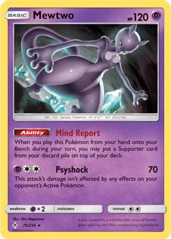 Mewtwo - 75/214 (SM Unbroken Bonds) (Cracked Ice Holo) [Deck Exclusives] 075/214