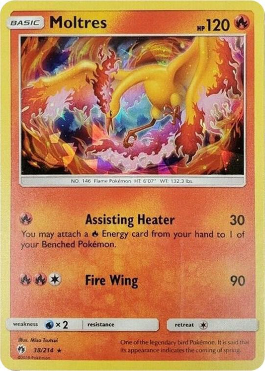 Moltres - 38/214 (Cracked Ice Holo) [Deck Exclusives] 038/214