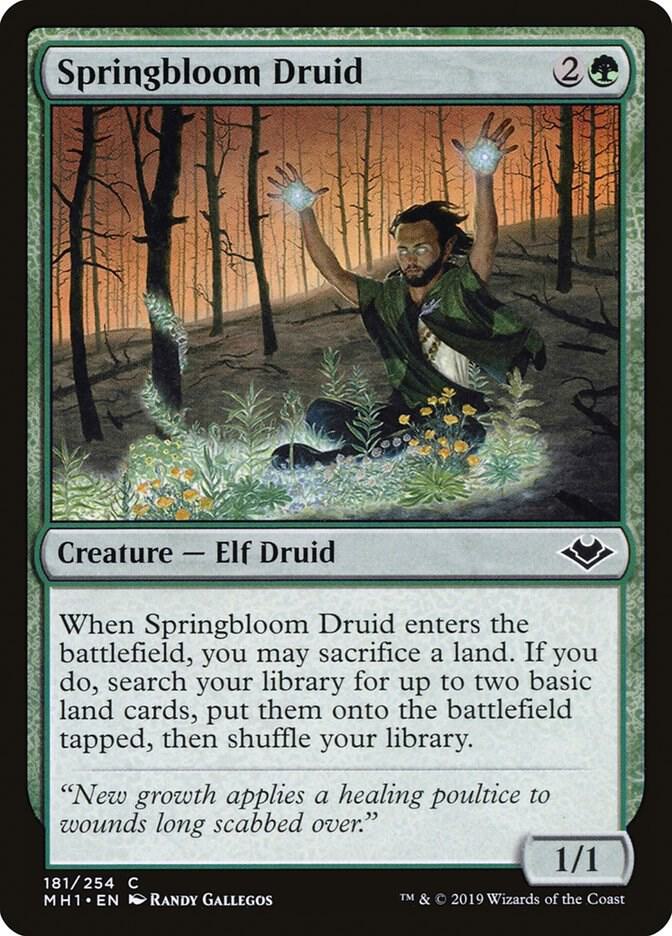 Springbloom Druid [Modern Horizons] 181