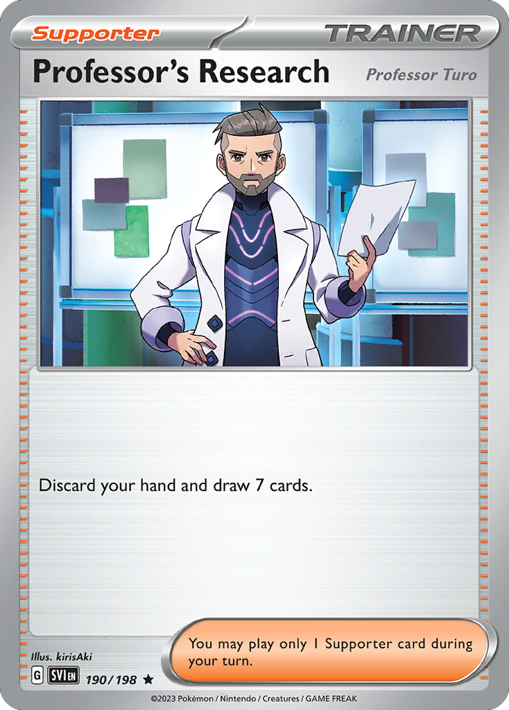 Professor's Research (Professor Turo) Non Holo Deck Exclusive - 190/198 Scarlet & Violet