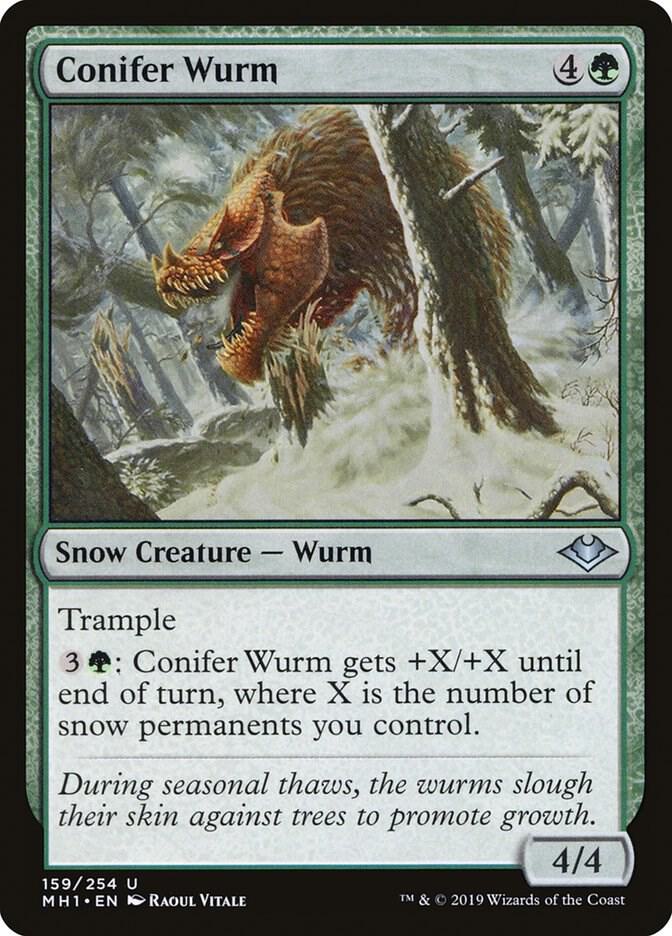 Conifer Wurm [Modern Horizons] 159