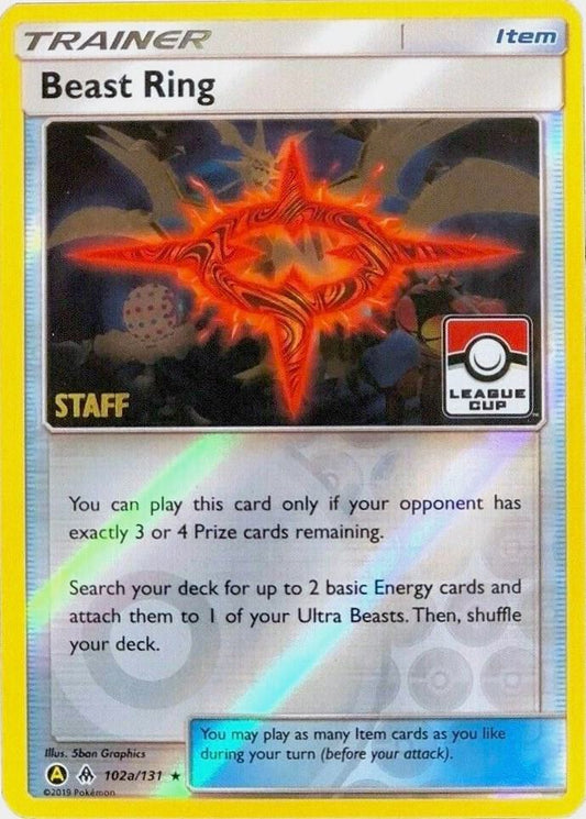 Beast Ring - 102a/131 (League Cup) [Staff] [League & Championship Cards] 102a/131