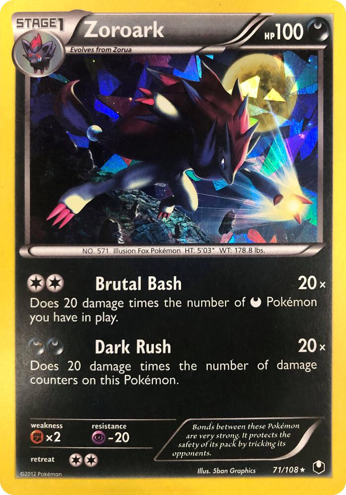 Zoroark - 71/108 (Cracked Ice Holo) [Deck Exclusives] 071/108