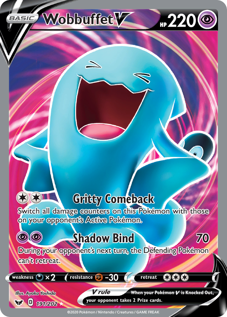 Wobbuffet V - 191/202 Sword & Shield