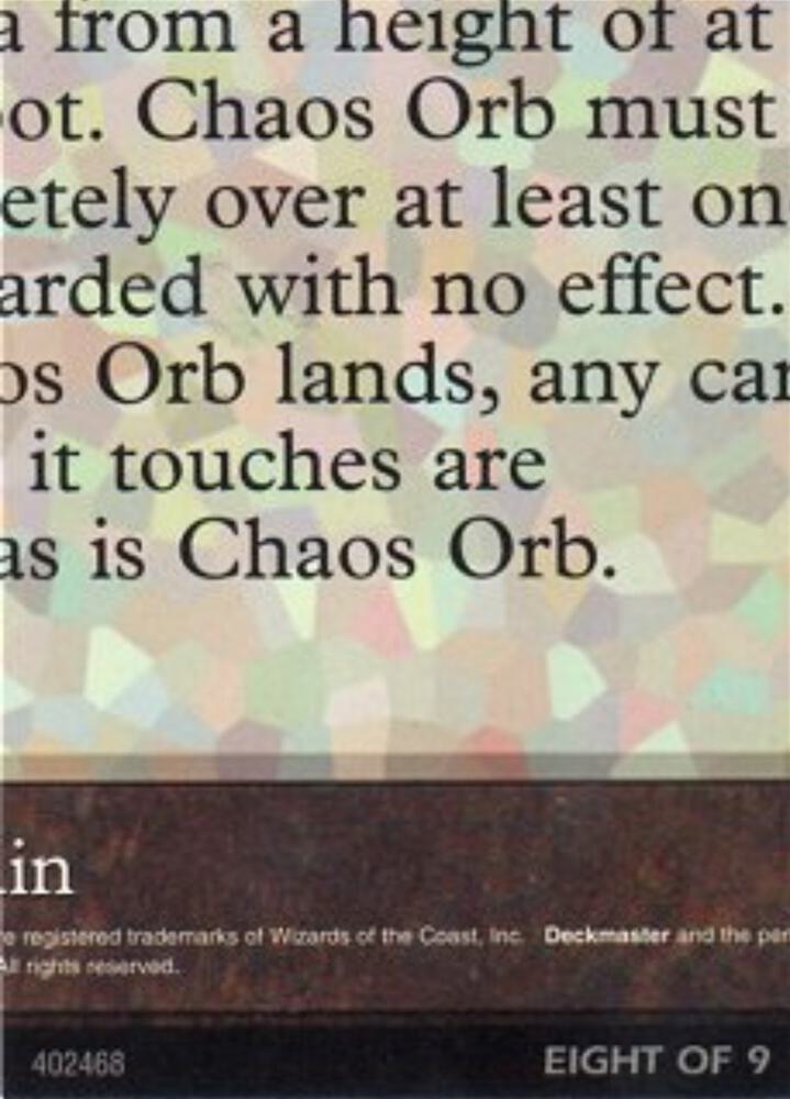 Chaos Orb (8 of 9) (Ultra Pro Puzzle Quest) [Media Promos] 1