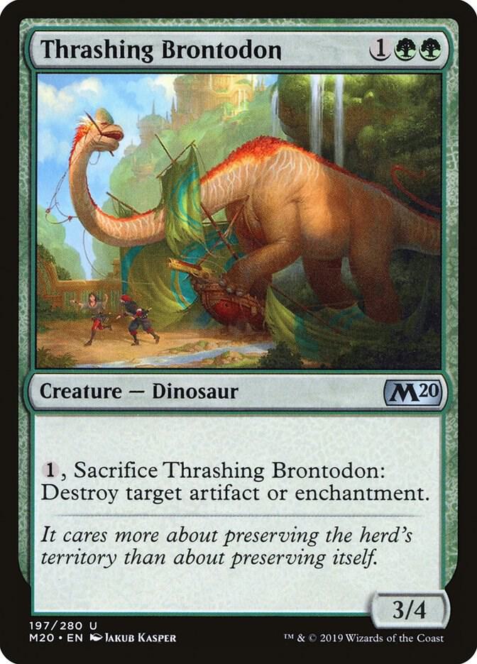 Thrashing Brontodon [Core Set 2020] 197