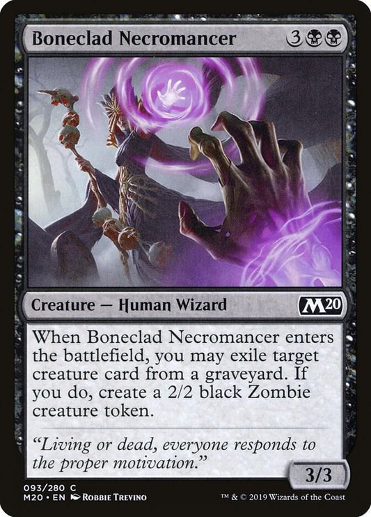Boneclad Necromancer [Core Set 2020] 93
