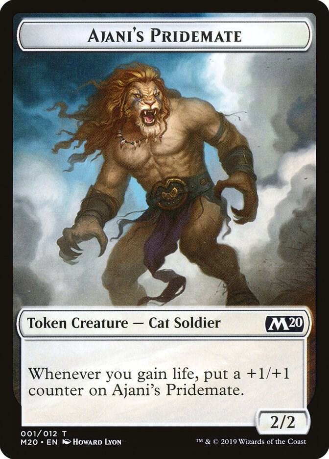 Ajani's Pridemate Token [Core Set 2020] 1