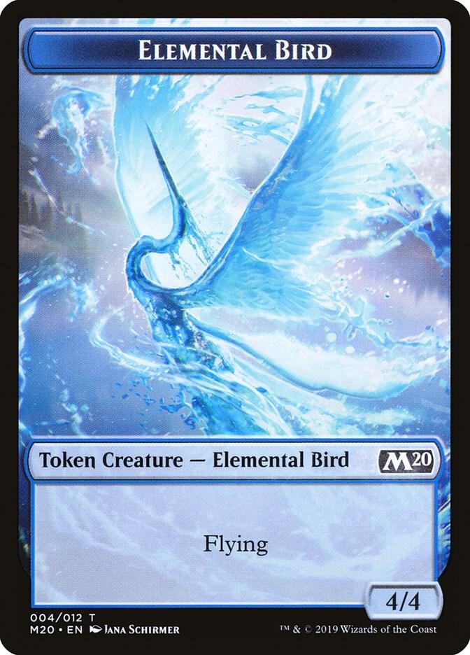 Elemental Bird Token [Core Set 2020] 4