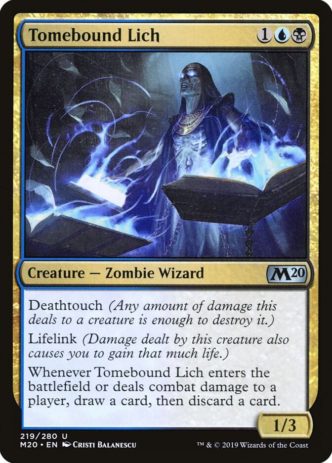 Tomebound Lich [Core Set 2020] 219