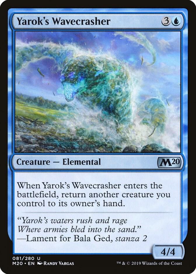 Yarok's Wavecrasher [Core Set 2020] 81