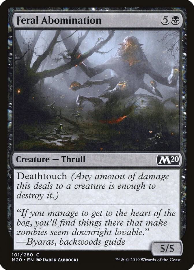 Feral Abomination [Core Set 2020] 101