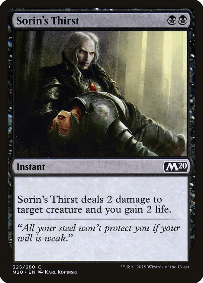 Sorin's Thirst [Core Set 2020] 325