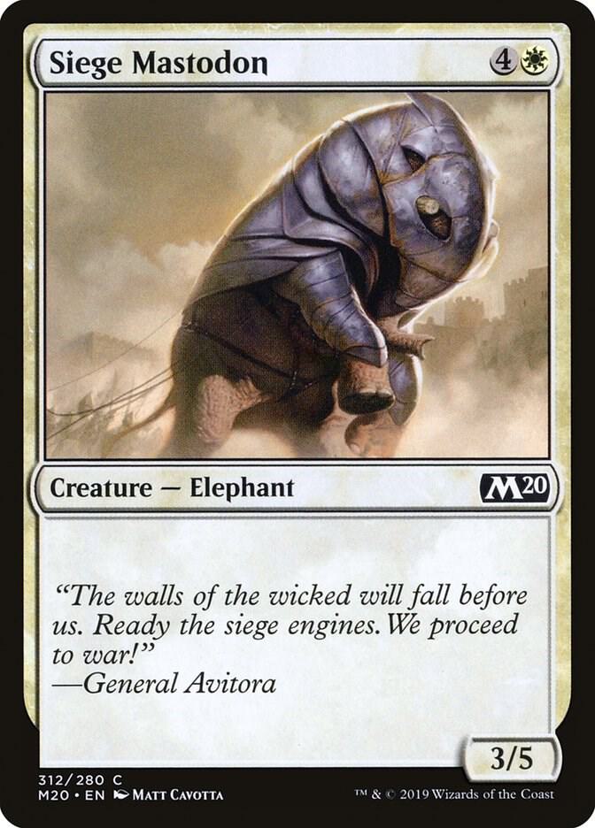 Siege Mastodon [Core Set 2020] 312