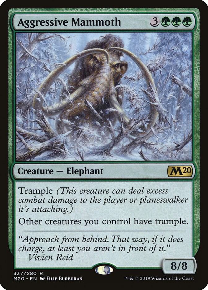 Aggressive Mammoth [Core Set 2020] 337