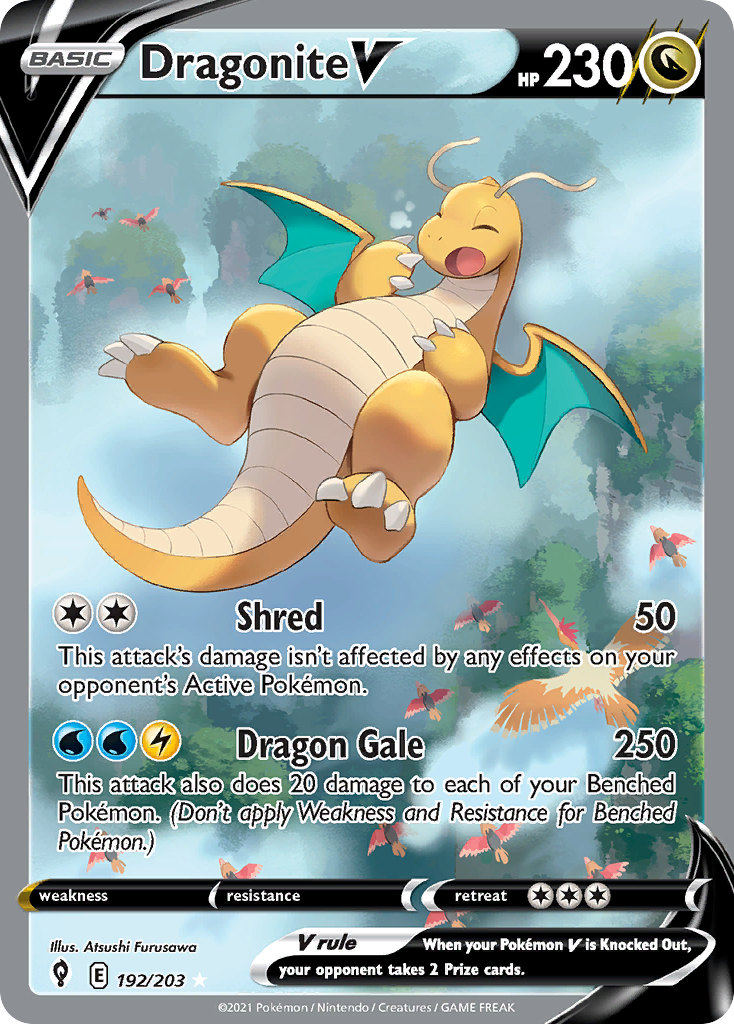 Dragonite V - 192/203 Evolving Skies