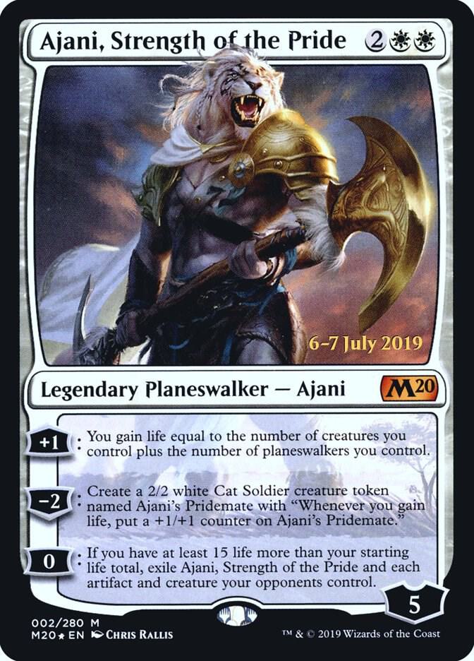 Ajani, Strength of the Pride [Prerelease Cards] 2