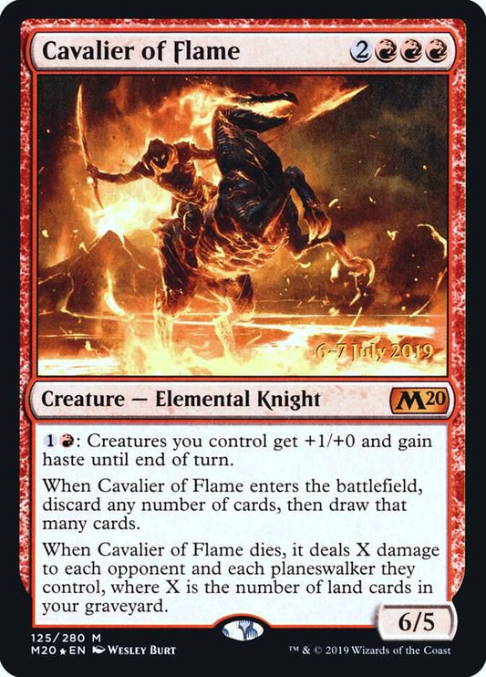 Cavalier of Flame [Prerelease Cards] 125