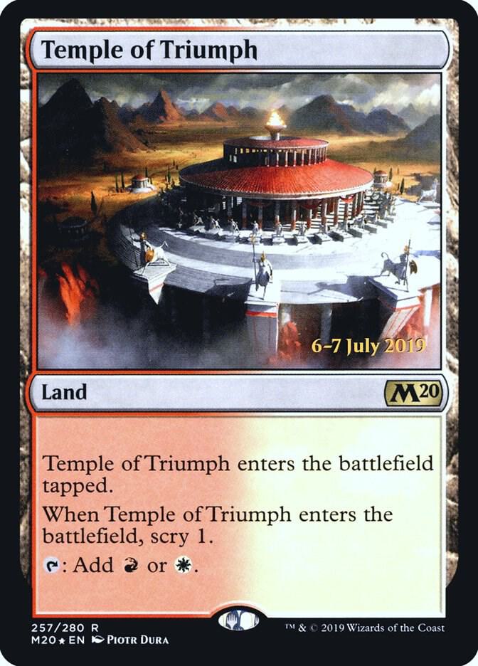 Temple of Triumph (M20) [Prerelease Cards] 257