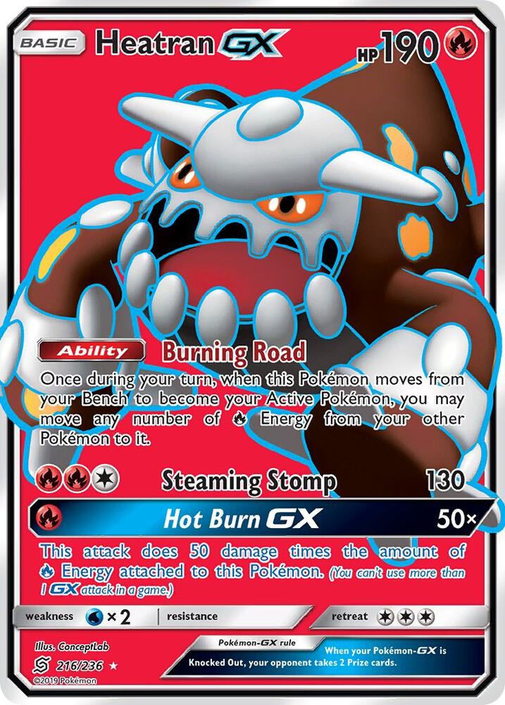 Heatran GX (Full Art) [SM - Unified Minds] 216/236