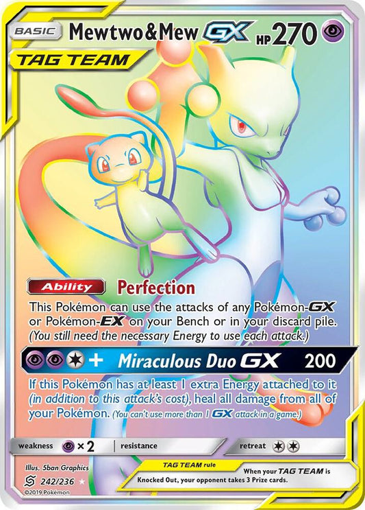 Mewtwo & Mew GX (Secret) [SM - Unified Minds] 242/236