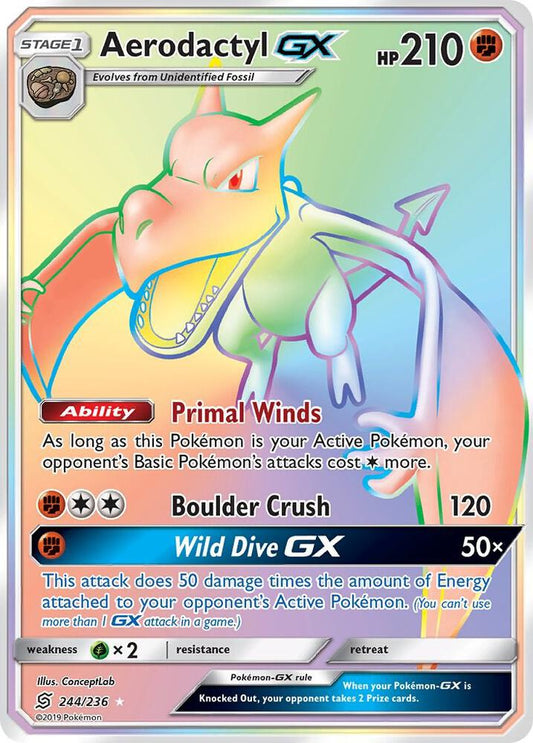 Aerodactyl GX (Secret) [SM - Unified Minds] 244/236