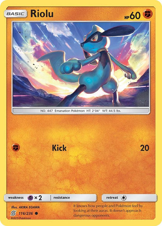 Riolu (116) [SM - Unified Minds] 116/236