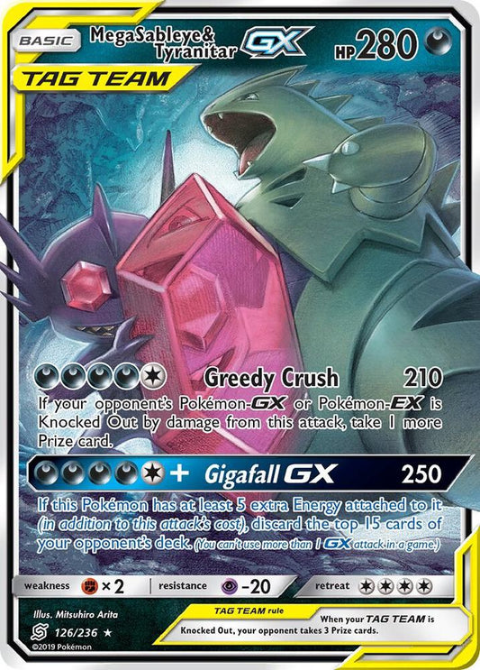 Mega Sableye & Tyranitar GX [SM - Unified Minds] 126/236