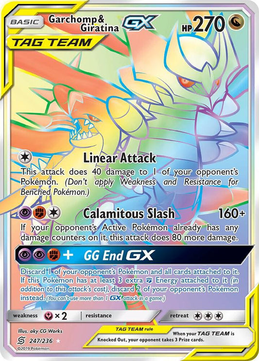Garchomp & Giratina GX (Secret) [SM - Unified Minds] 247/236