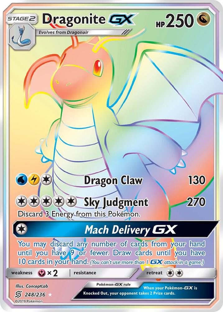 Dragonite GX (Secret) [SM - Unified Minds] 248/236