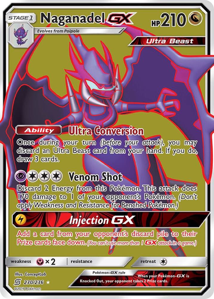 Naganadel GX (Full Art) [SM - Unified Minds] 230/236