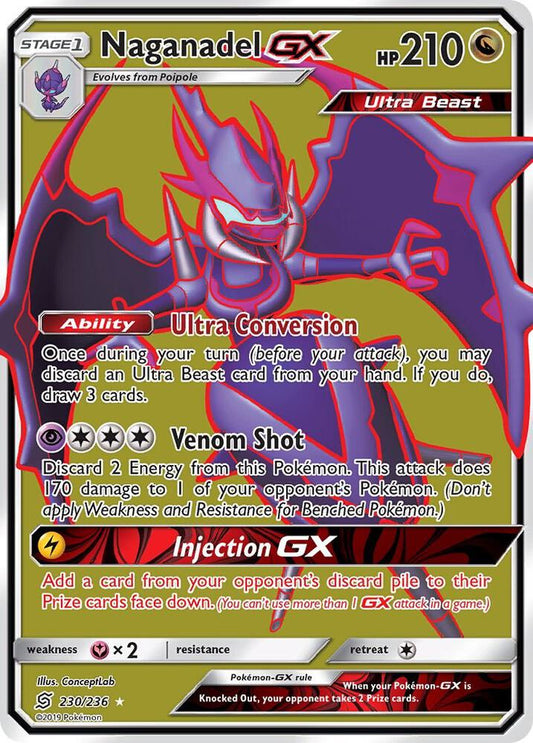 Naganadel GX (Full Art) [SM - Unified Minds] 230/236