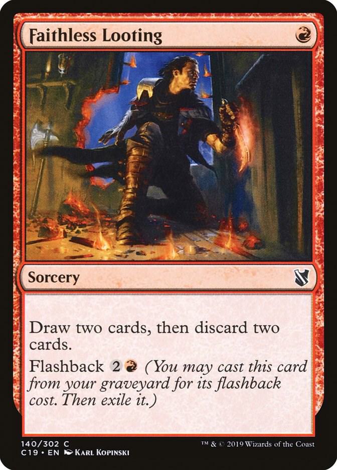 Faithless Looting [Commander 2019] 140