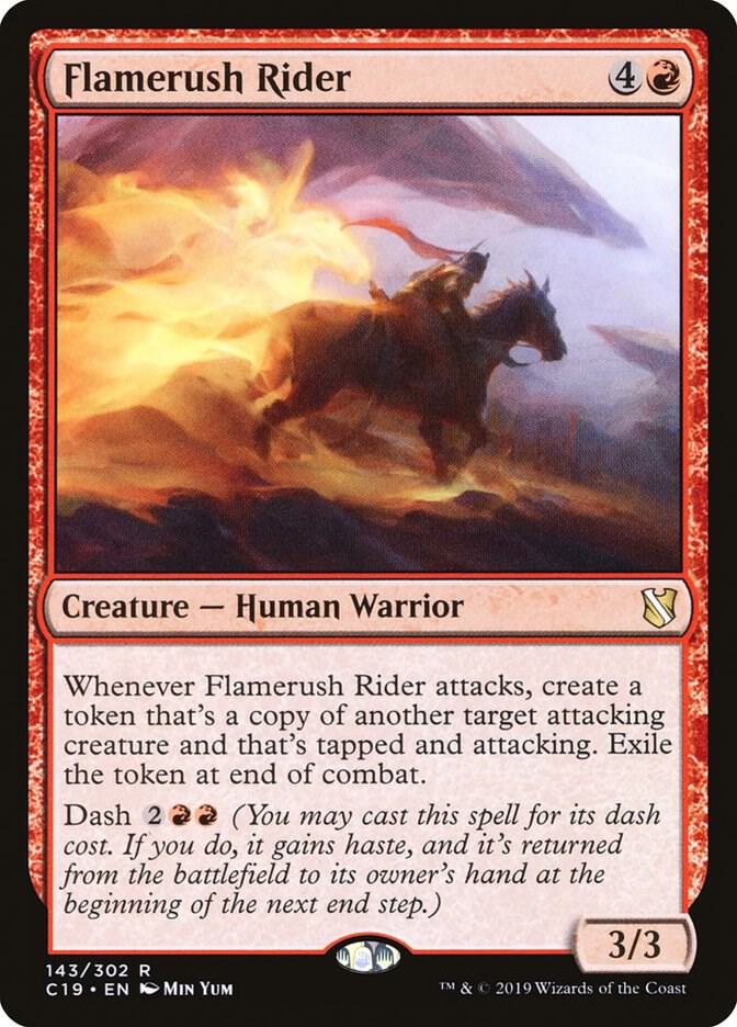 Flamerush Rider [Commander 2019] 143