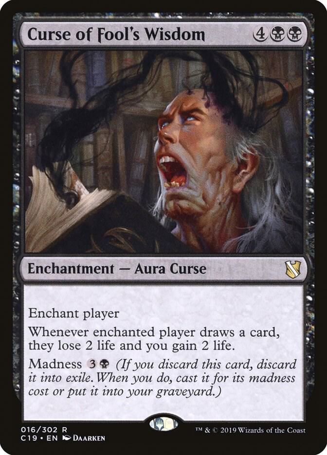 Curse of Fool's Wisdom [Commander 2019] 16