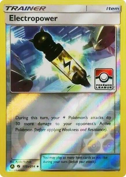 Electropower - 172a/214 (Pokemon League) [League & Championship Cards] 172a/214