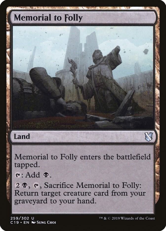 Memorial to Folly [Commander 2019] 259