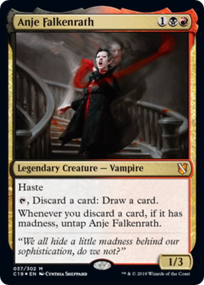 Anje Falkenrath (Commander 2019) [Oversize Cards] 37